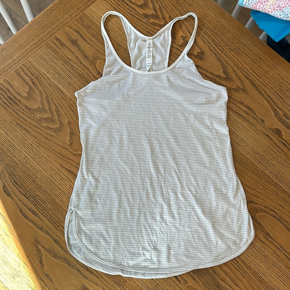 LuLuLemon athletica striped tank size 6